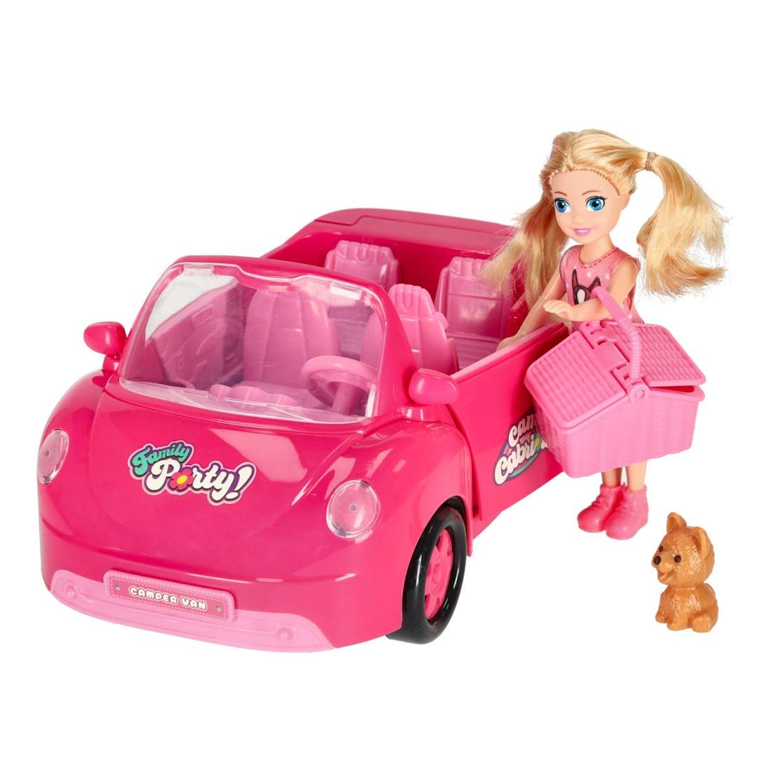 Bil för dockor cabriolet rosa 4 el. | Elektronik - Tillbehör Mobil & Surfplatta - Mobiltillbehör - Mobilkablar - Tillbehör | Pryloteket