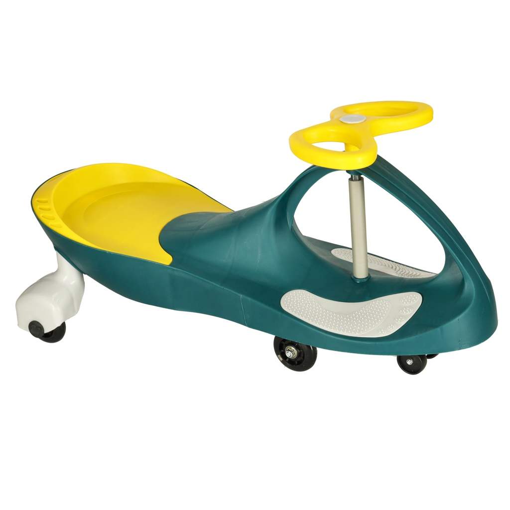 Grøn & Gul Gravity Ride med LED‑lysende hjul
