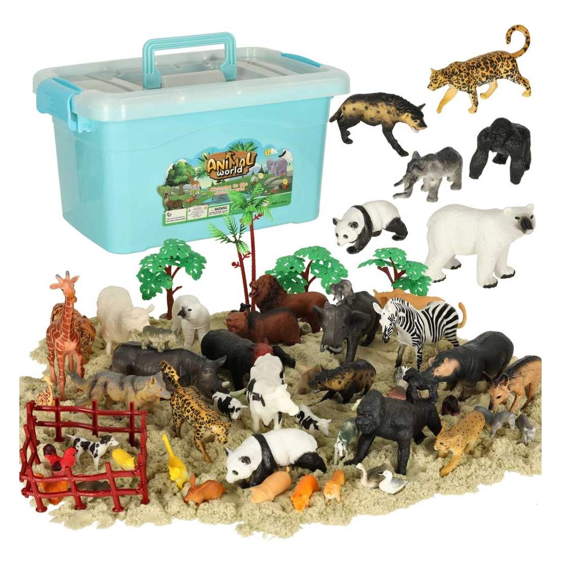 Figurer djurparksdjur set om 59 el. | Leksaker & Spel - Leksaker - Leksaksfigurer & Dockor - Djurfigurer | Pryloteket