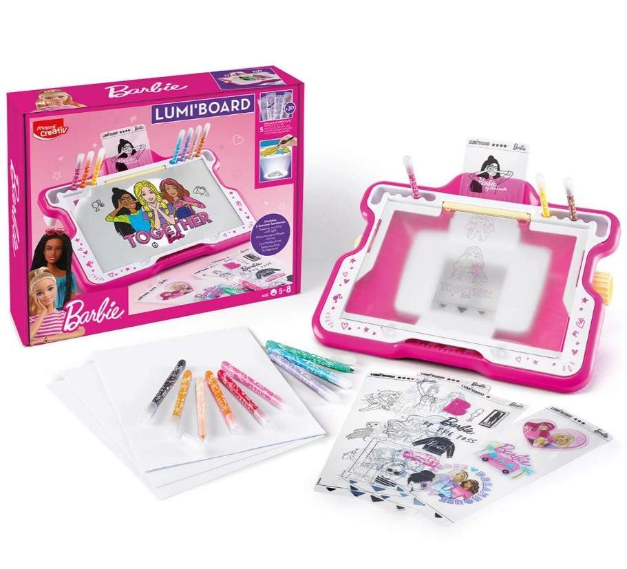 Barbie baggrundsbelyst kreativ board billede
