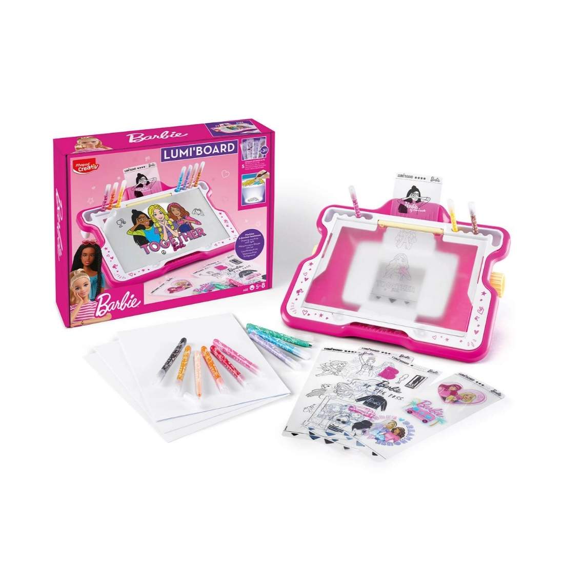 Barbie bakgrundsbelyst kreativ tavla | Leksaker & Spel - Varumärken - Barbie | Pryloteket