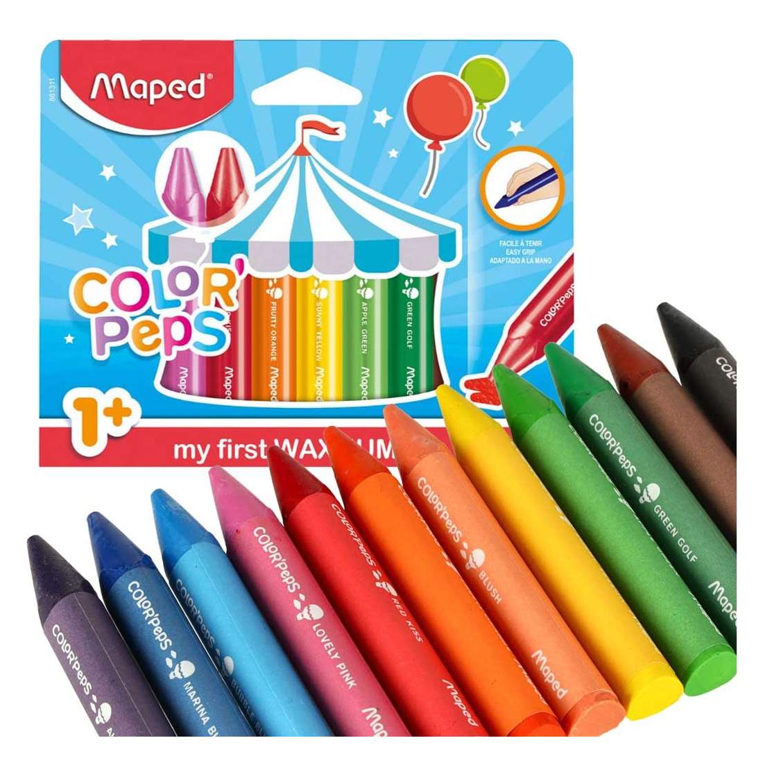 Jumbo Colorpeps ljuskritor 12 st. | Hem & Hobby | Pryloteket