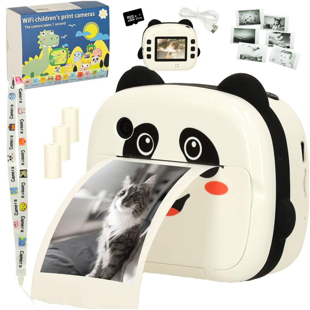 Instant panda kamera til børn