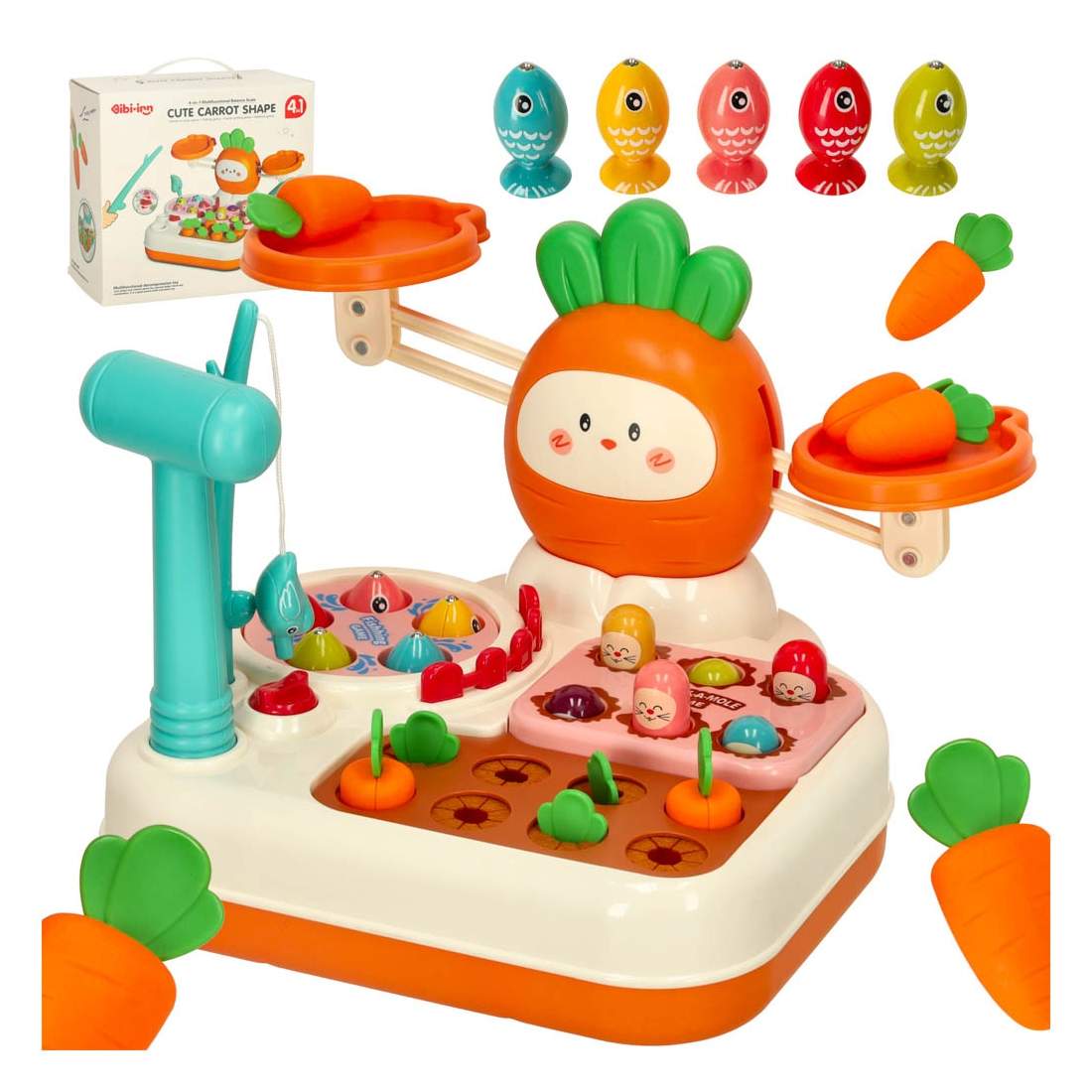Söta morötter interaktiv leksak pundare fiske samla morötter 4i1 | Hälsa & Skönhet - Personvård - Vård & Rehabilitering - Hållning | Pryloteket