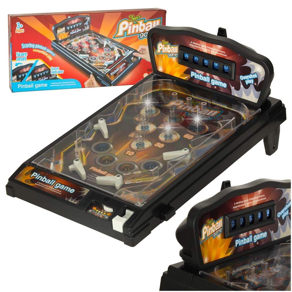 Pinball flipper bord arkadespil med lys og musik