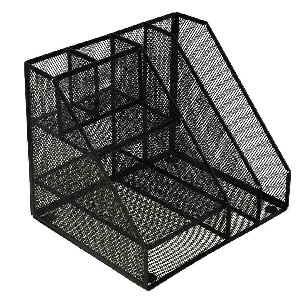 Skrivebordsorganisator metal skrivebordsværktøjskasse 6 rum