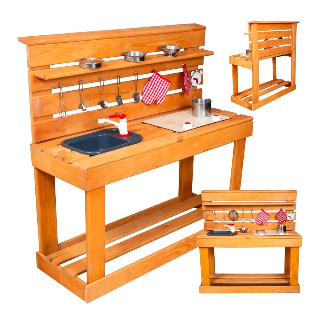 Bakgård lera kök med trä tillbehör | Elektronik - Tillbehör Mobil & Surfplatta - Mobiltillbehör - Mobilkablar - Tillbehör | Pryloteket