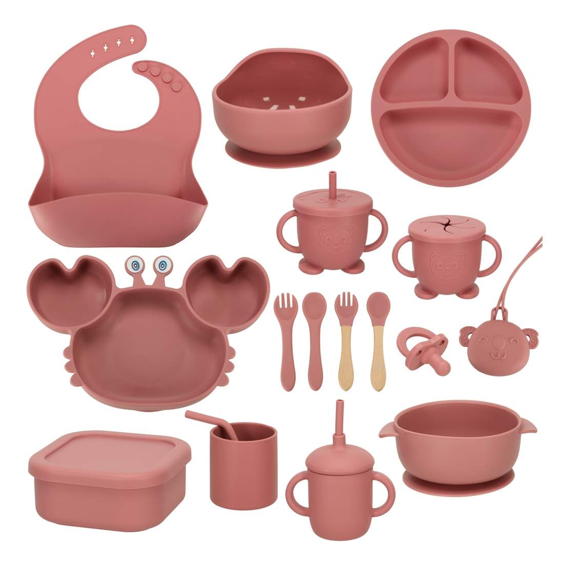 Silikonfat för barnkrabba 19 el mörkrosa | Hem & Hobby - Hem & Hushåll - Kök - Servering - Skålar | Pryloteket