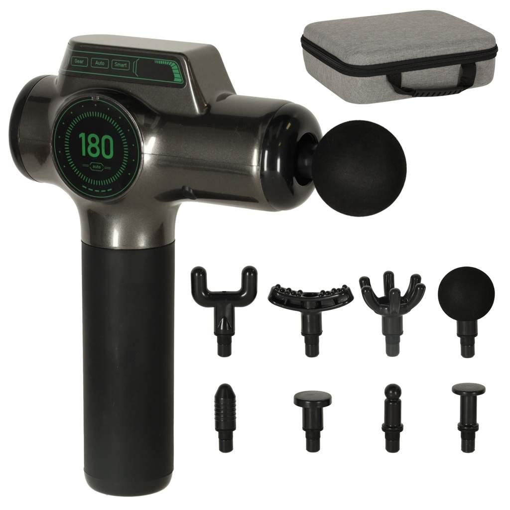 Body massage pistol ryg massager 8 tips