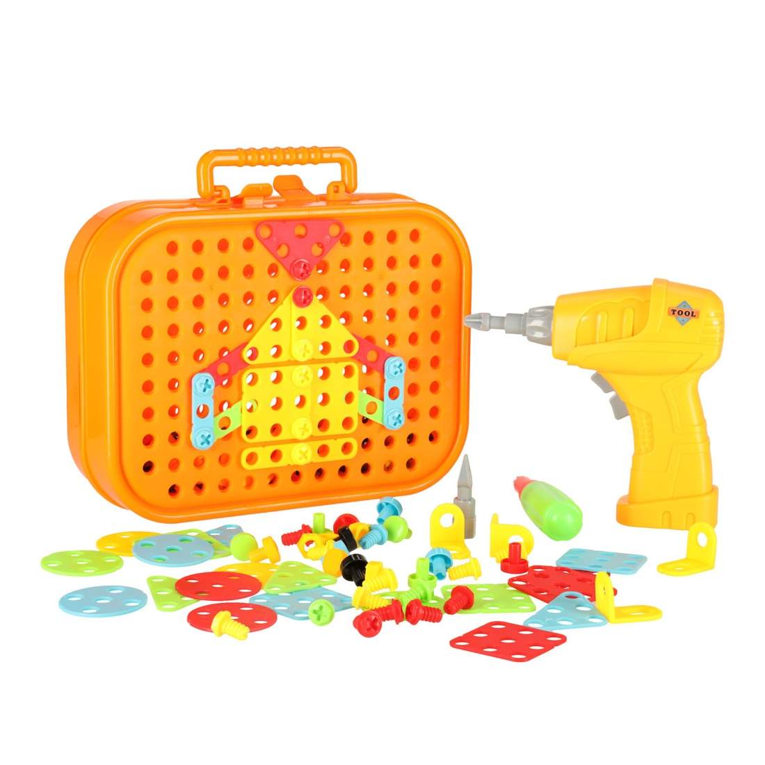 Byggklossar i en resväska + rymdskruvmejsel | Leksaker & Spel - Leksaker - Lekset | Pryloteket