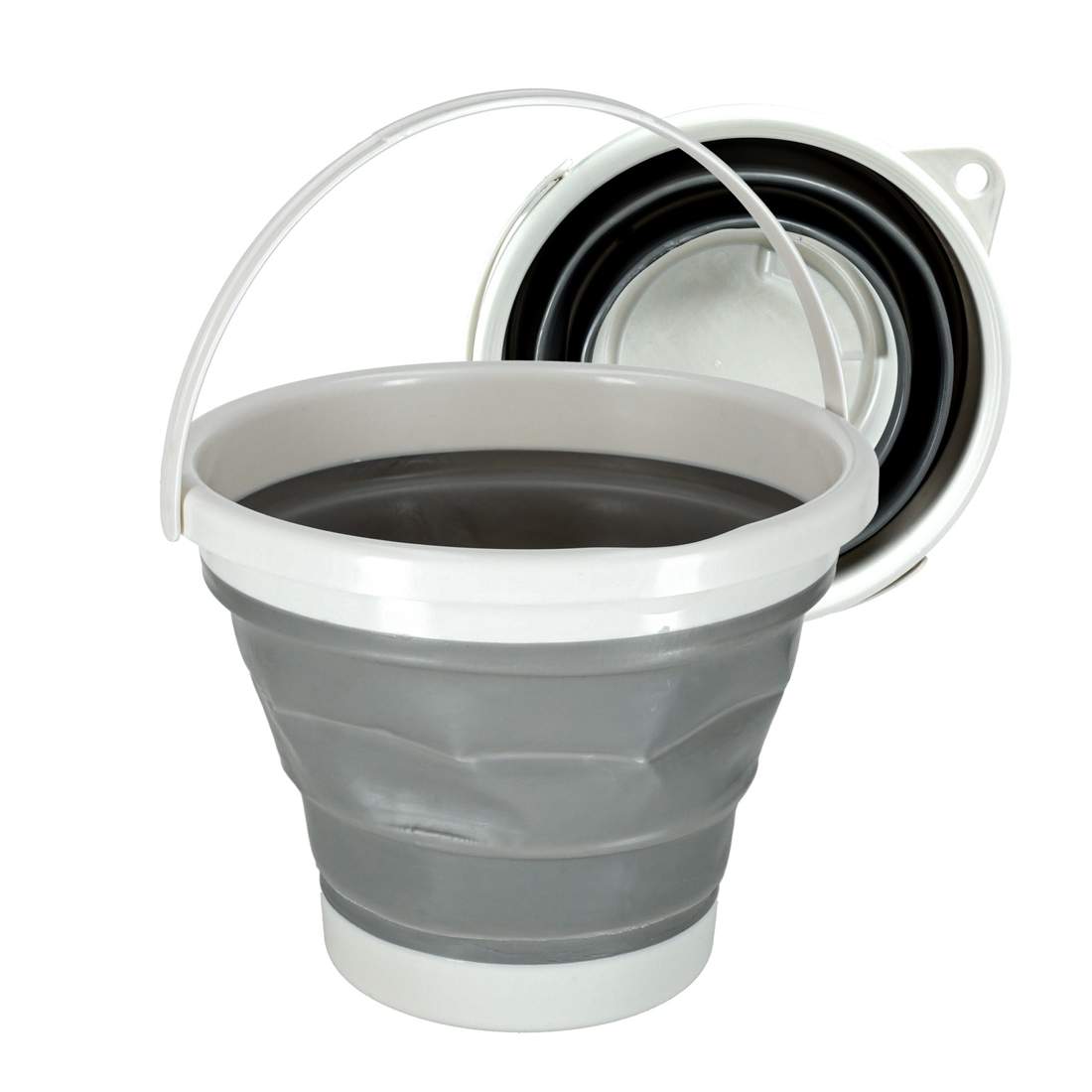 Silikon hopfällbar hink 10L grå | Hem & Hobby | Pryloteket