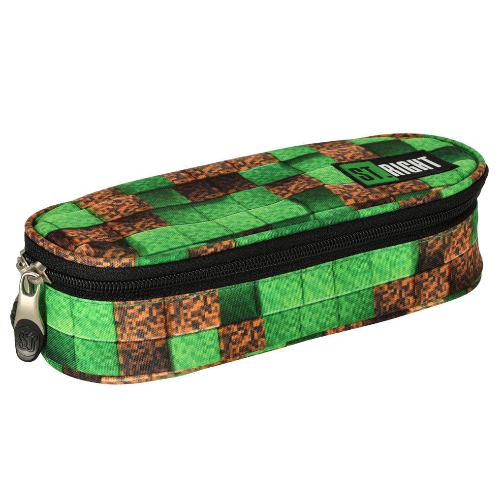 Polstret blyanthus med klap med Pixel Cubes