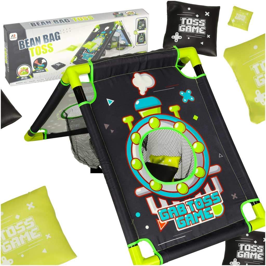 Behændighedsspil, der kaster poser til målet