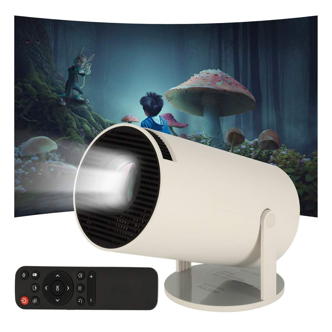 Bärbar LED-projektor 1280x720 40-130"" projektor Android 11.0 USB HDMI WiFi vit | Elektronik - Datortillbehör - Tangentbord, Möss & Fjärrkontroller - Tangentbord | Pryloteket