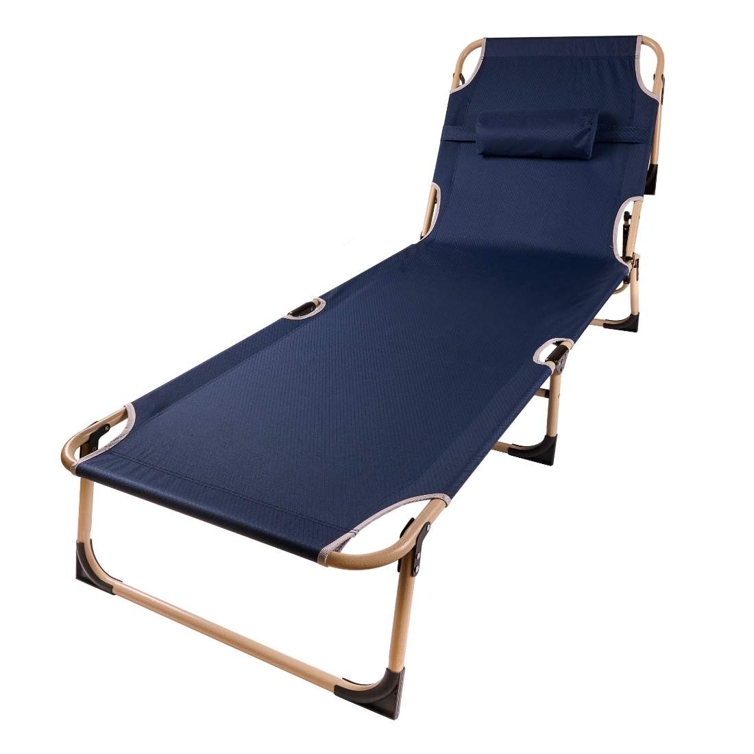 Fältsäng hopfällbar turistsäng kanada marinblå | Hem & Hobby | Pryloteket