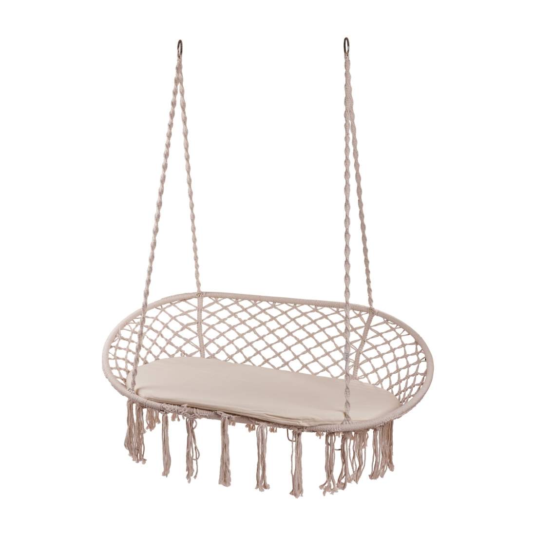 Dubbelt storkbo med tofsar beige | Elektronik - Tillbehör Mobil & Surfplatta - Mobiltillbehör - Mobilkablar - Tillbehör | Pryloteket