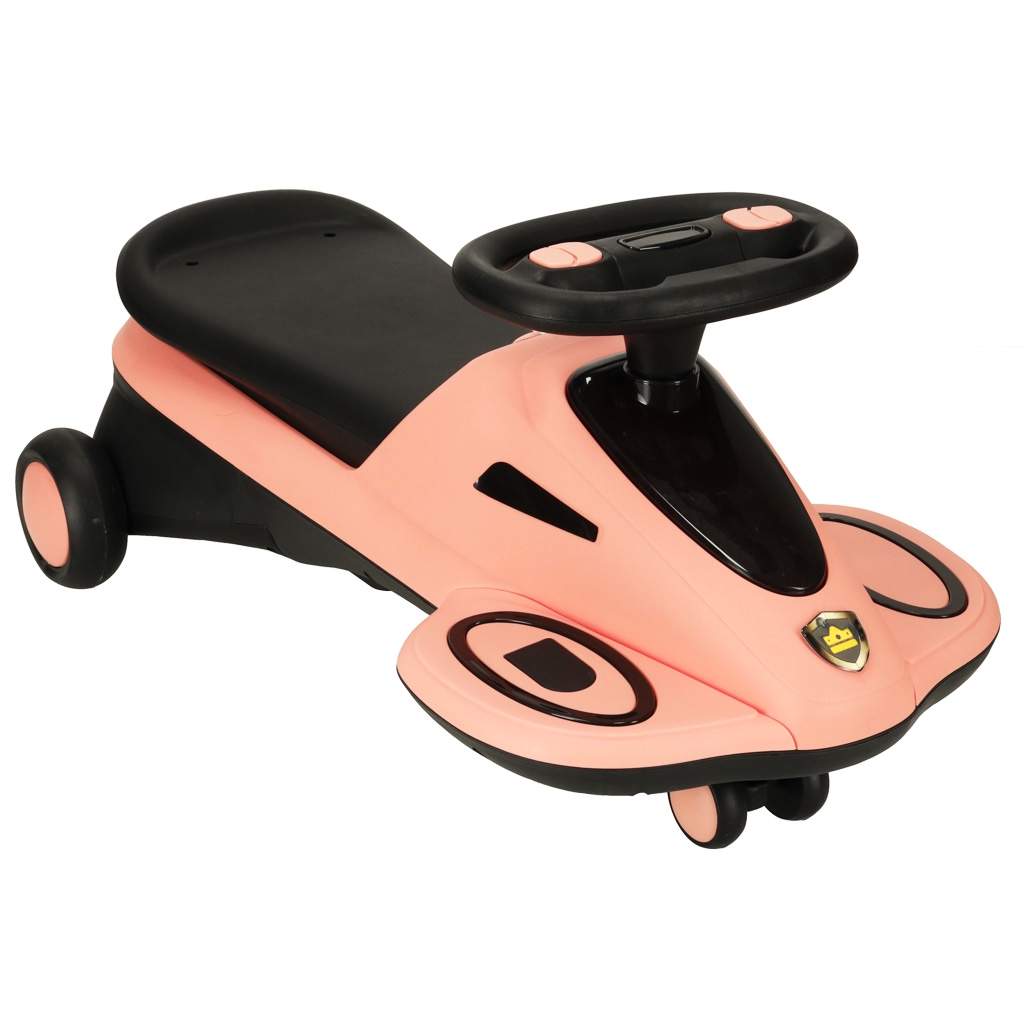 Gravity ride glødende LED hjul med musikspillende scooter 74cm pink/sort max 100kg