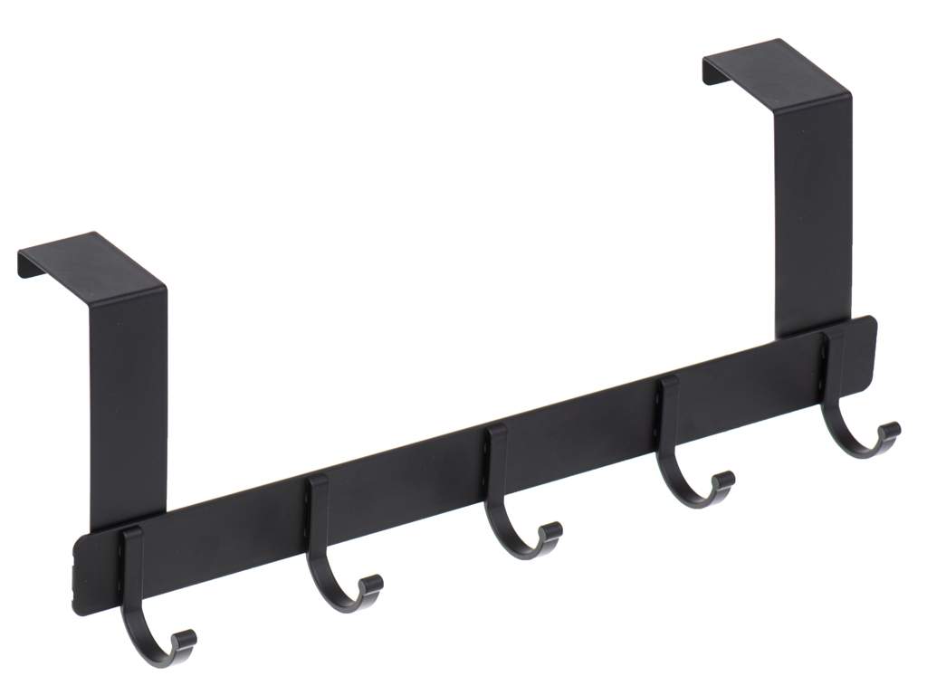 Kläddörrkrok 11cm 5 krokar svart | Mode & Accessoarer - Accessoarer | Pryloteket