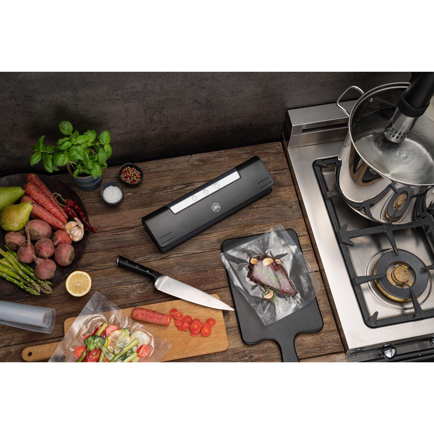 Alternativ bild 1 för OBH Nordica Compact Fresh vakuumförpackare, svart