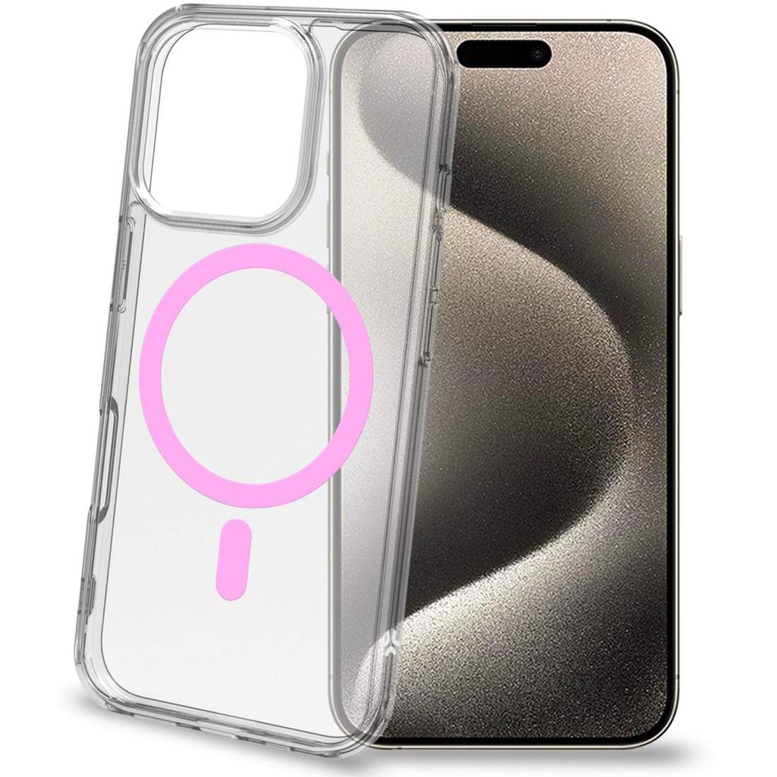 Gelskinmag Magnetic Cover MagSafe iPhone 16 Pro Transparent + Rosa | Elektronik - Speltillbehör - Nintendo - Nintendo Switch - Laddare | Pryloteket