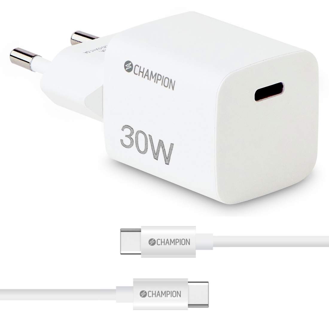 Laddare 30W + USB-C Kabel Vit | Elektronik - Speltillbehör - Smartphone/Surfplatta/TV-Box - Handkontroller - Android | Pryloteket