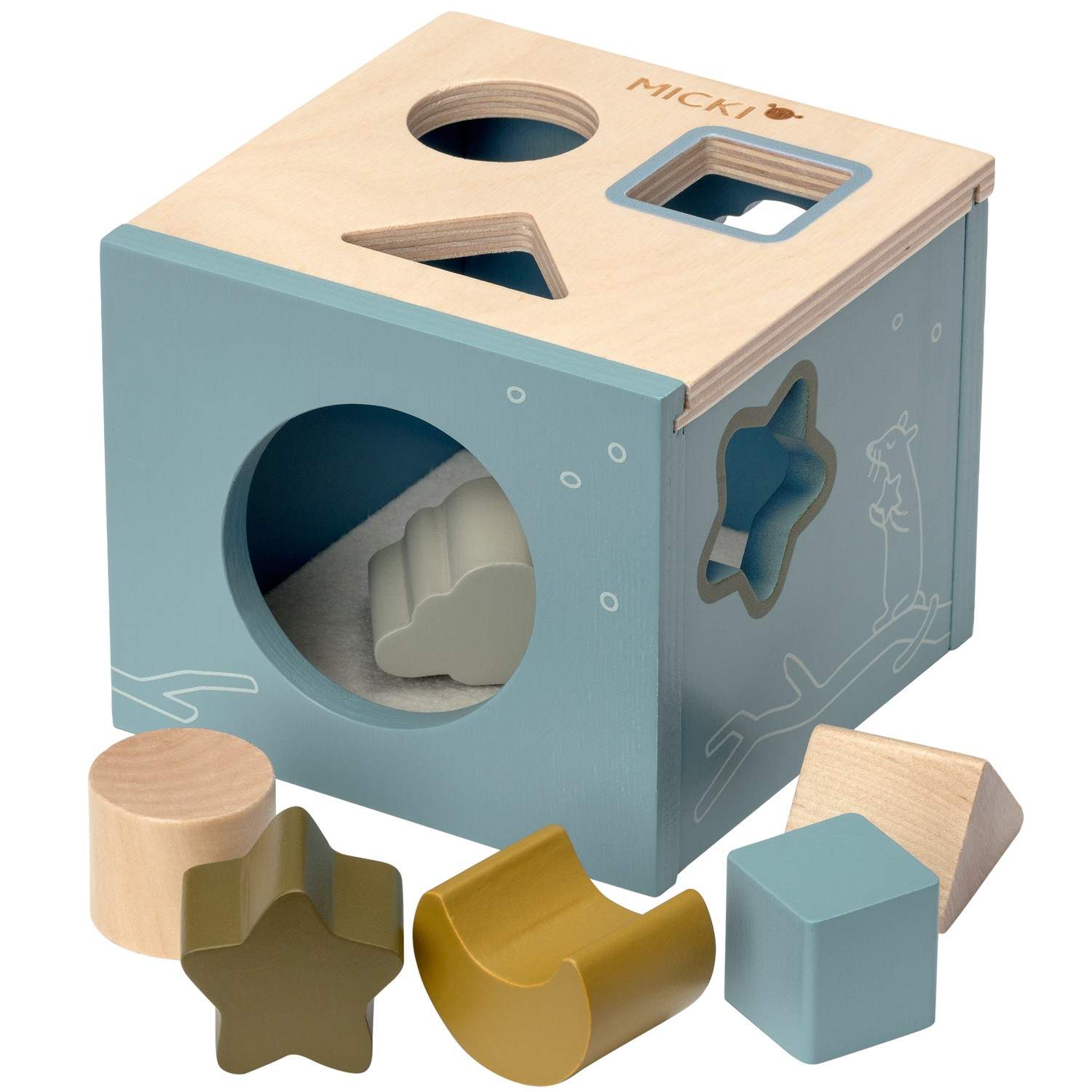 Plukkasse Blå billede