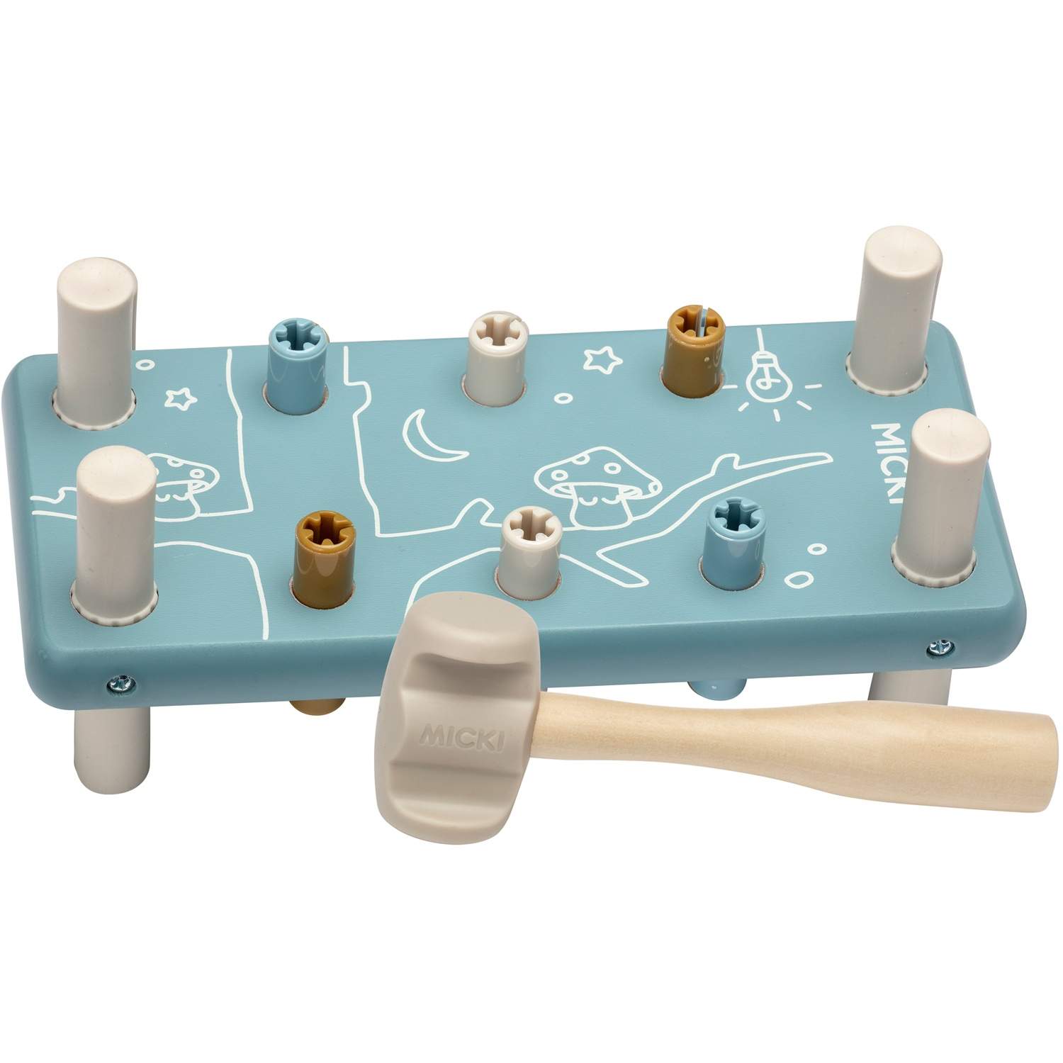 Boltplade Blå billede