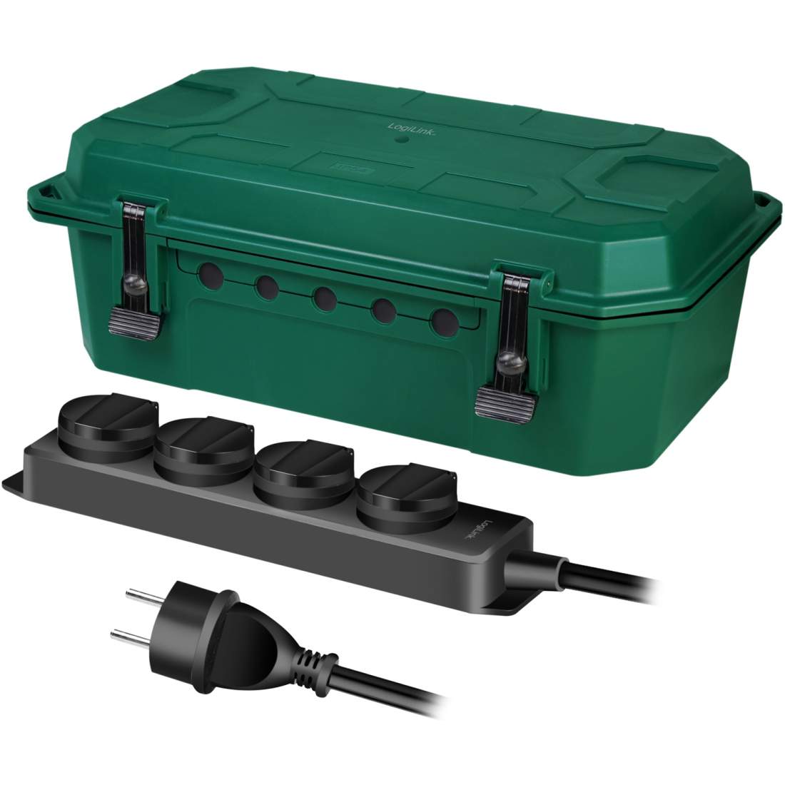 Skyddsbox med grenuttag 4-vägs IP54 | Elektronik - Tillbehör Mobil & Surfplatta - Mobiltillbehör - Mobilkablar - Tillbehör | Pryloteket