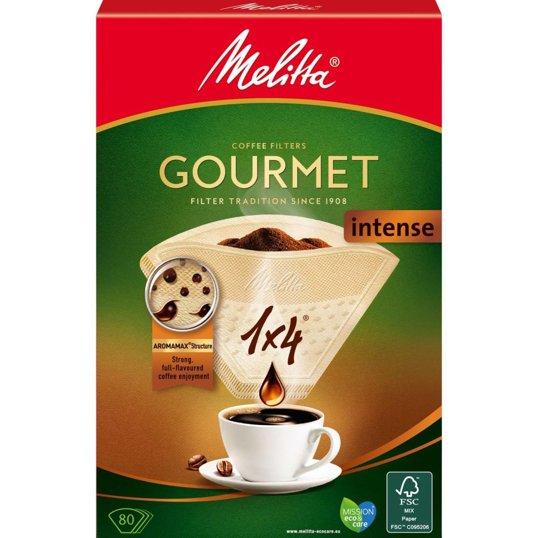Kaffefilter Gourmet Intense 1X4 80P 8st DFP | Hem & Hobby - Hem & Hushåll - Kök - Köksredskap - Lock | Pryloteket