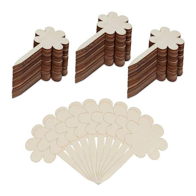 Plantepropper i træ - 100 stk