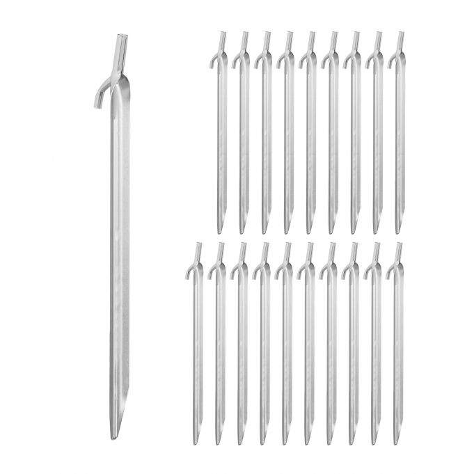 Sæt med 20 teltpløkker