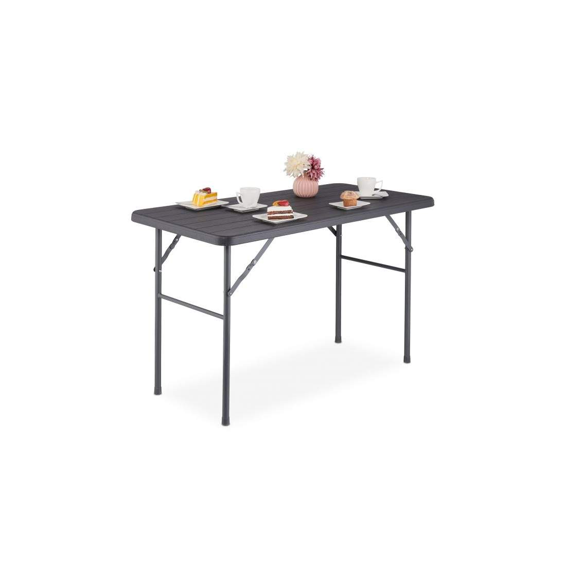 Fyrkantigt trädgårdsbord i trälook | Hem & Hobby - Hem & Hushåll - Trädgårdsartiklar - Trädgårdsbord | Pryloteket