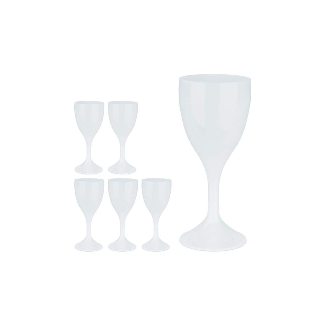 Vinglas i plast, set om 6 st | Elektronik - Kablar & Adaptrar - Adaptrar & Signalomvandlare - USB | Pryloteket