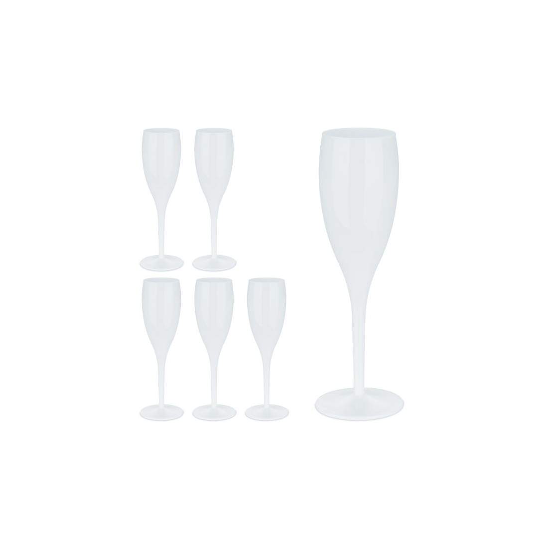 Plast champagneglas, set om 6 st | Hem & Hobby | Pryloteket