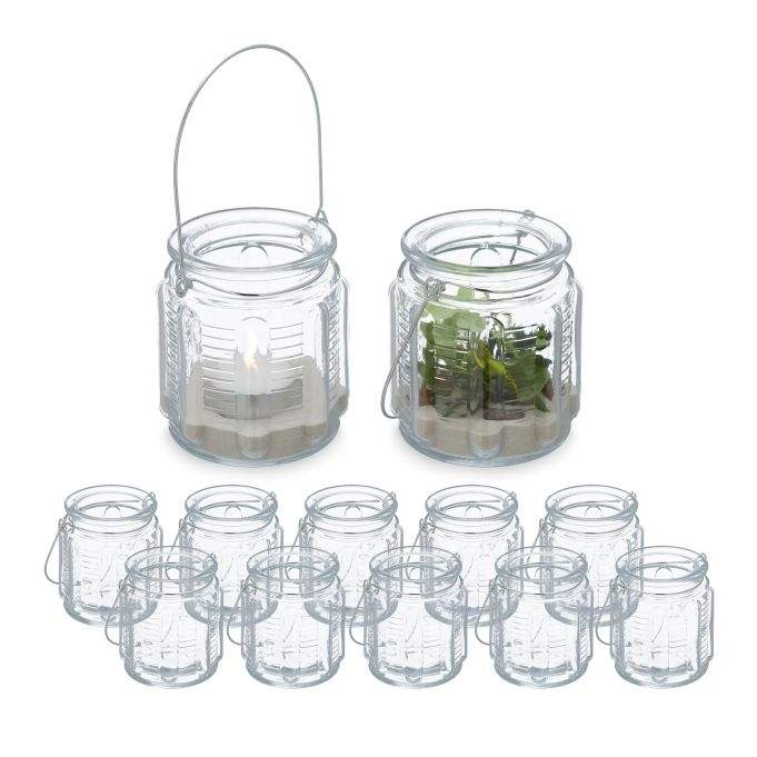 Gennemsigtig vindlys sæt med 12 stk