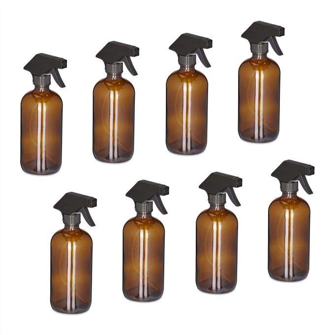 Sprayflaske glas 500 ml Sæt med 8 stk