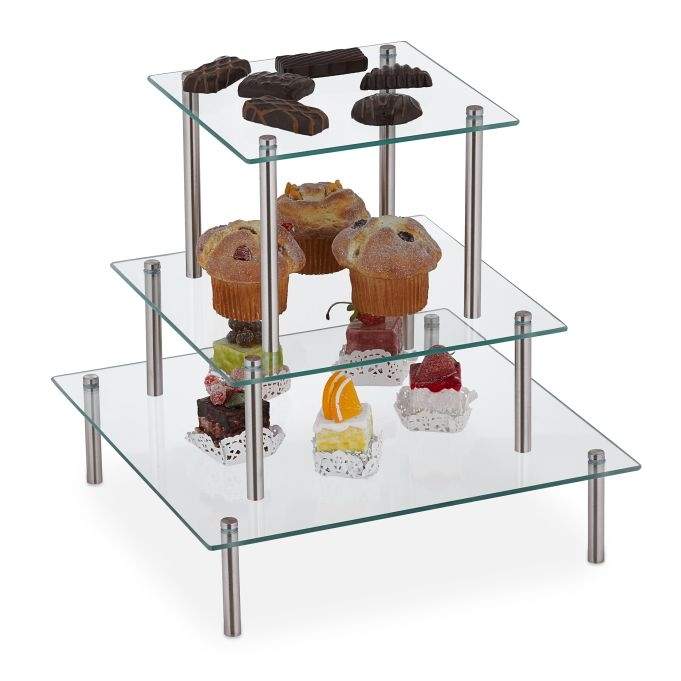 Stapelbart tårtställ i ett set om 3 | Hem & Hobby - Hem & Hushåll - Kök - Servering | Pryloteket