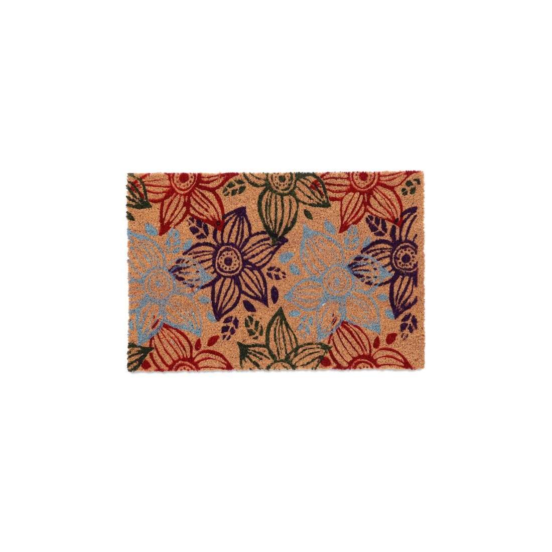 Kokos dörrmatta blommor | Hem & Hobby - Hem & Hushåll - Inredning & Dekoration - Dörrmattor | Pryloteket