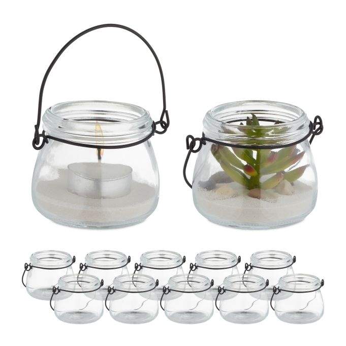 Transparent vindljusset om 12 st | Hem & Hobby - Hem & Hushåll - Balkong | Pryloteket