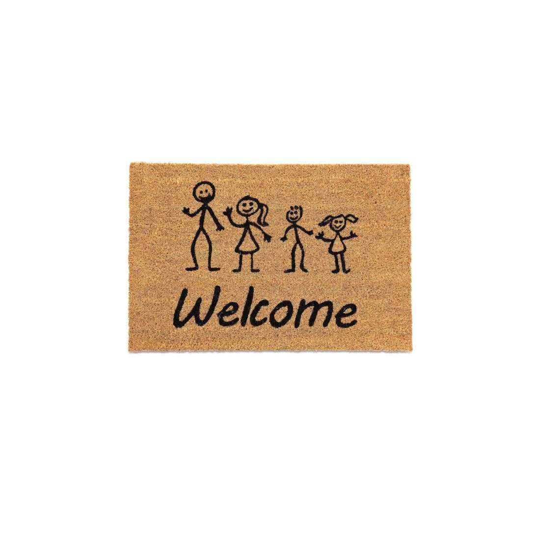 Kokos dörrmatta Välkommen | Hem & Hobby - Hem & Hushåll - Inredning & Dekoration - Dörrmattor | Pryloteket