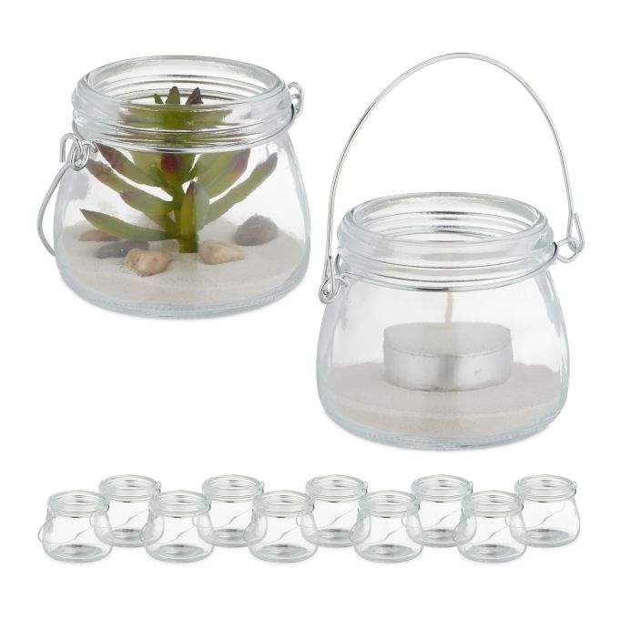 Gennemsigtig vindlys sæt med 12 stk