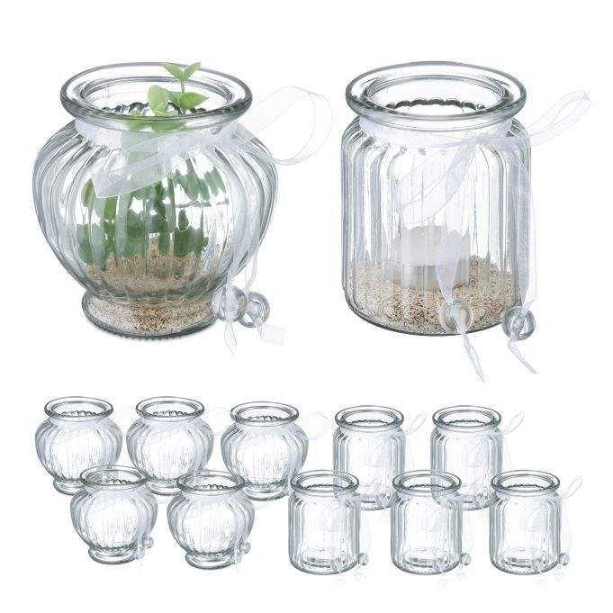 Gennemsigtig vindlys sæt med 12 stk