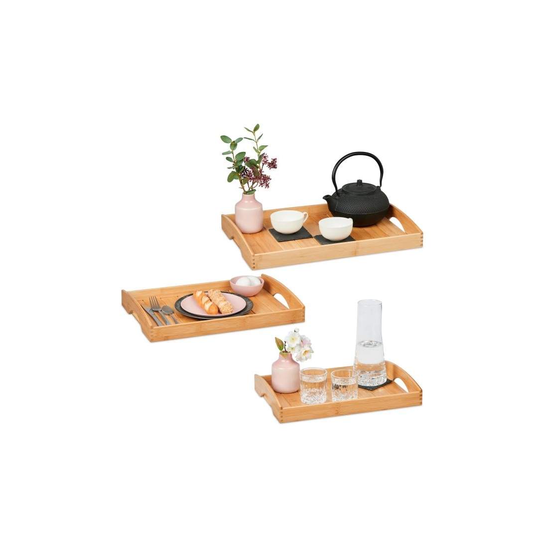 Brickor i bambu - set om 3 | Hem & Hobby - Hem & Hushåll - Kök | Pryloteket