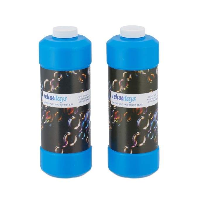 sæt med 2 refillflasker til sæbebobler 1 l
