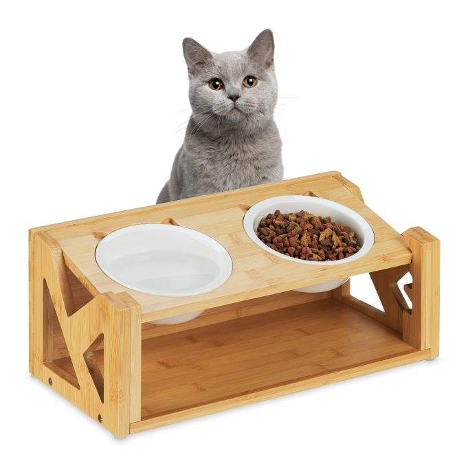 Höjdjusterbar matningsstation för katter | Hem & Hobby - Hem & Hushåll - Kök - Servering - Skålar | Pryloteket