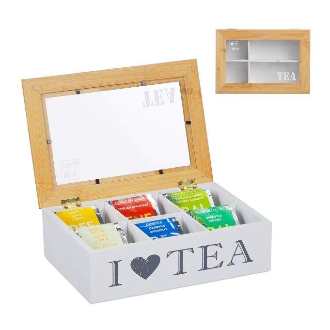 Bambu teask med 6 fack | Hem & Hobby - Resa & Semester - Organisering | Pryloteket