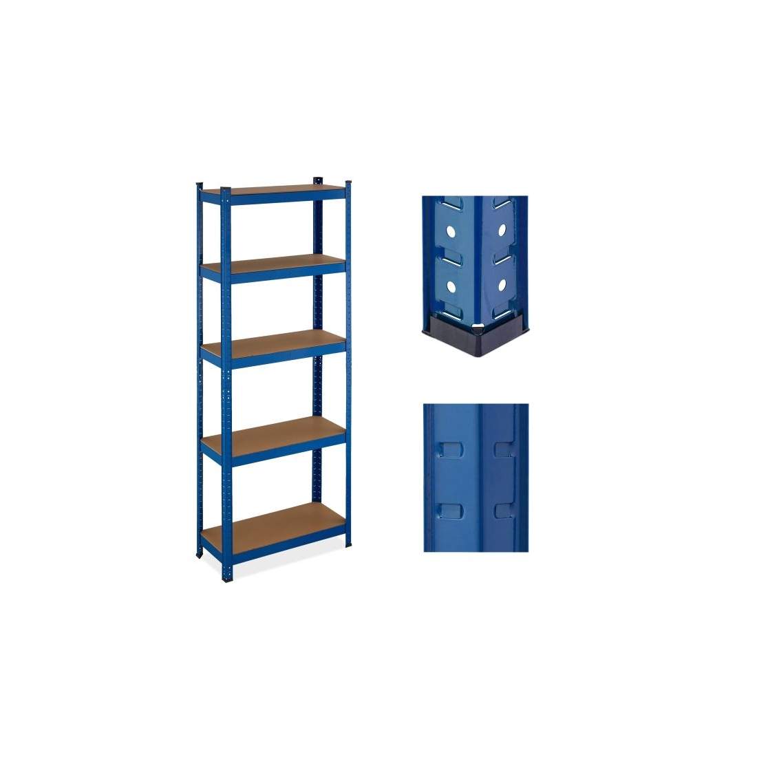Blå kraftiga hyllplan med 5 nivåer | Hem & Hobby | Pryloteket
