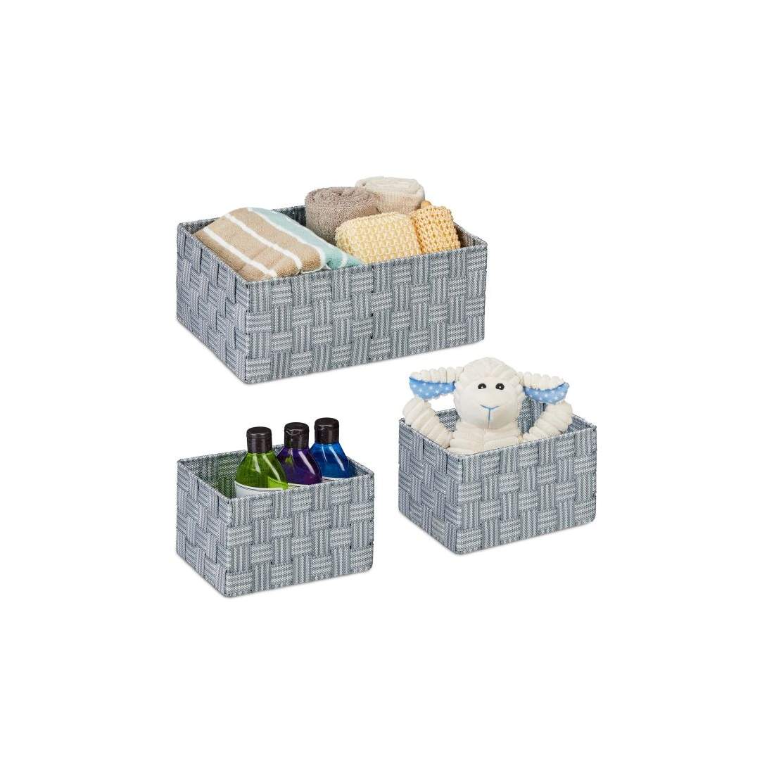 Förvaringskorg set om 3 | Hem & Hobby - Hem & Hushåll - Textil - Handdukar | Pryloteket