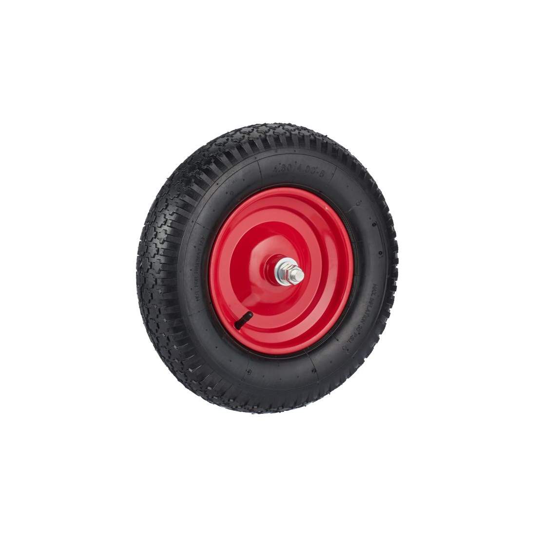 Hjul til trillebør med pneumatiske dæk 4,00-8 aksler