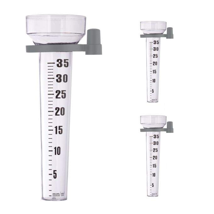 Regnmåler, sæt med 3 stk